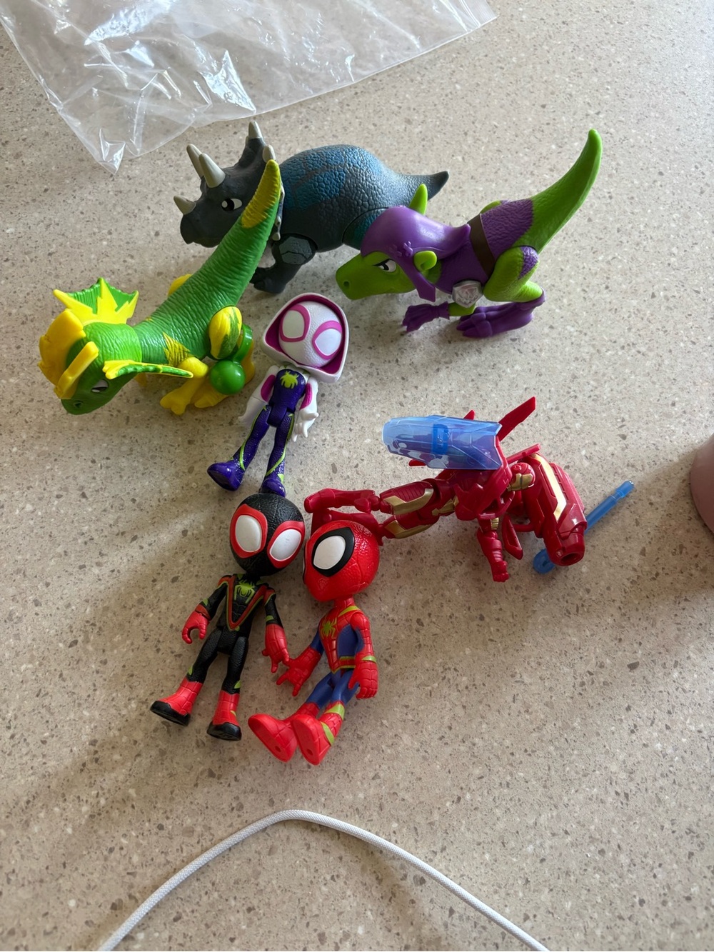 Kids Multi-Character spiderman and dinosaurs